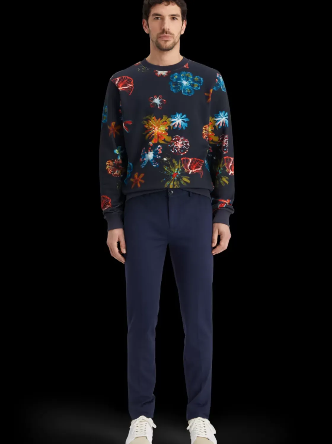 All over digital print sweatshirt-Scotch & Soda Fashion