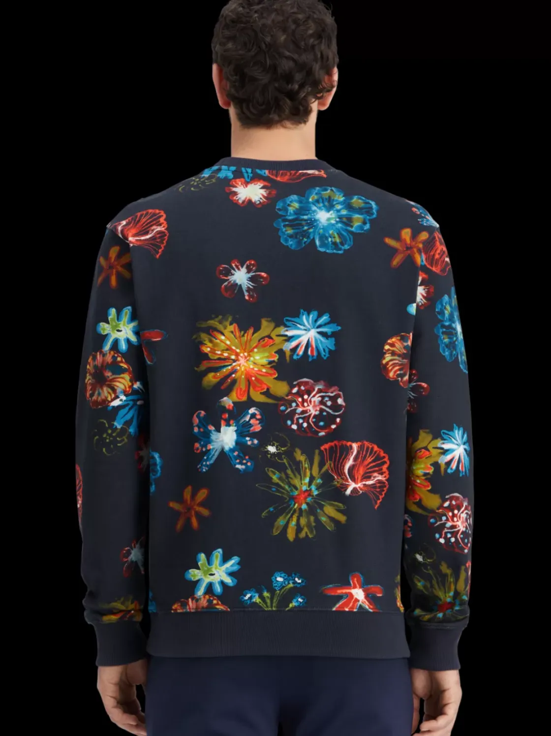 All over digital print sweatshirt-Scotch & Soda Fashion