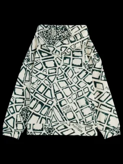 All over printed hoodie-Scotch & Soda Online