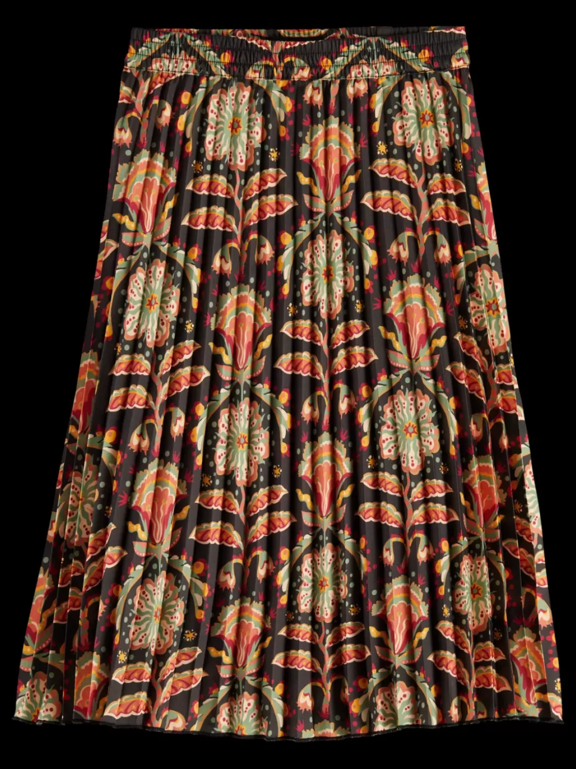 ALLOVER PRINTED PLEATED MIDI SKIRT-Scotch & Soda Discount