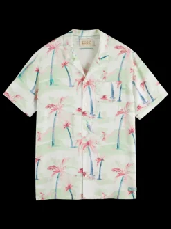 Allover printed viscose short sleeve shirt-Scotch & Soda Discount