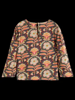 ALLOVER PRINTED VISCOSE TOP-Scotch & Soda Best
