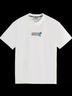 Artwork relaxed fit t-shirt-Scotch & Soda Clearance