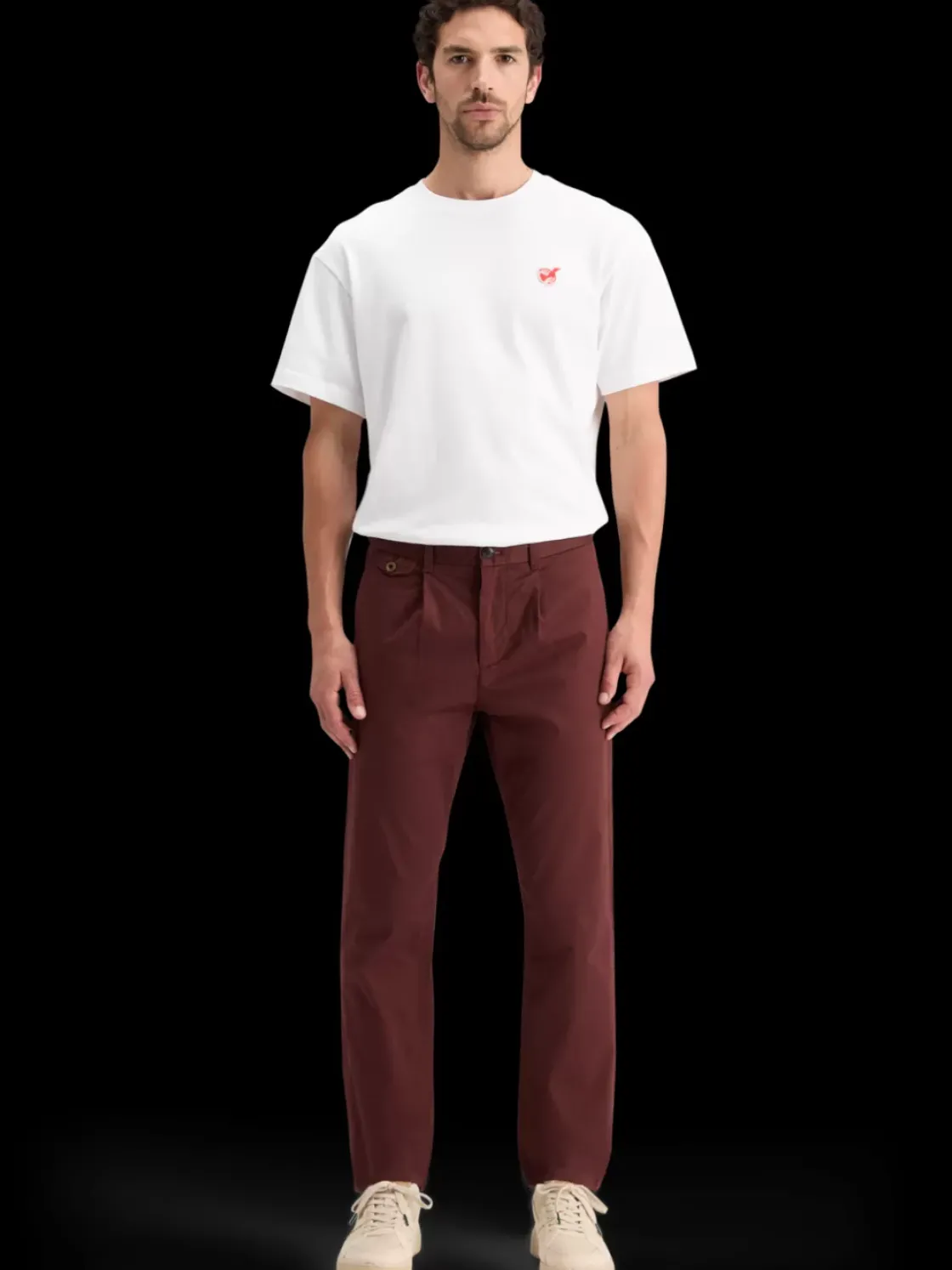 BLAKE - PLEATED SATINE CHINO-Scotch & Soda Best