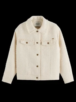 BOUCLE TWEED TRUCKER JACKET-Scotch & Soda Clearance