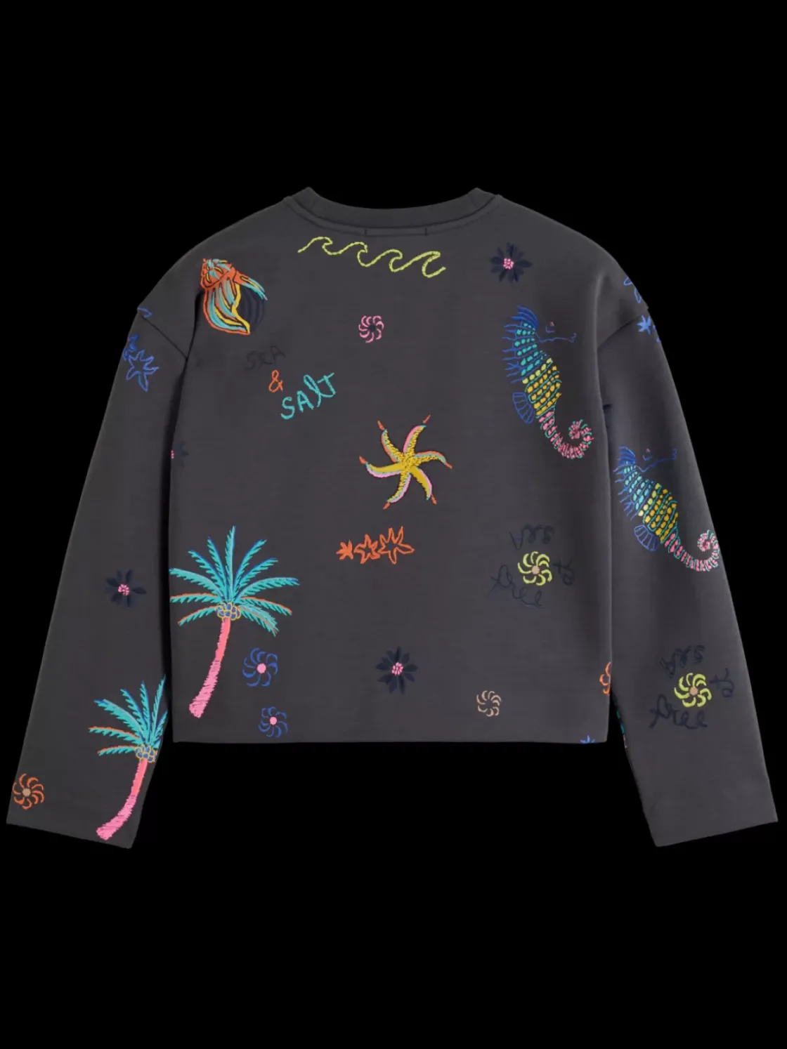 BOXY FIT EMBROIDERED SWEATSHIRT-Scotch & Soda Sale