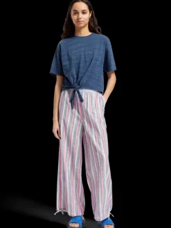 BOXY FIT TIE FRONT MARL T-SHIRT-Scotch & Soda Sale