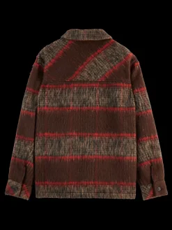 BRUSHED WOOL BLEND OVERSHIRT-Scotch & Soda Fashion