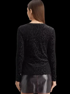 Burn out aop long sleeve t-shirt-Scotch & Soda Discount