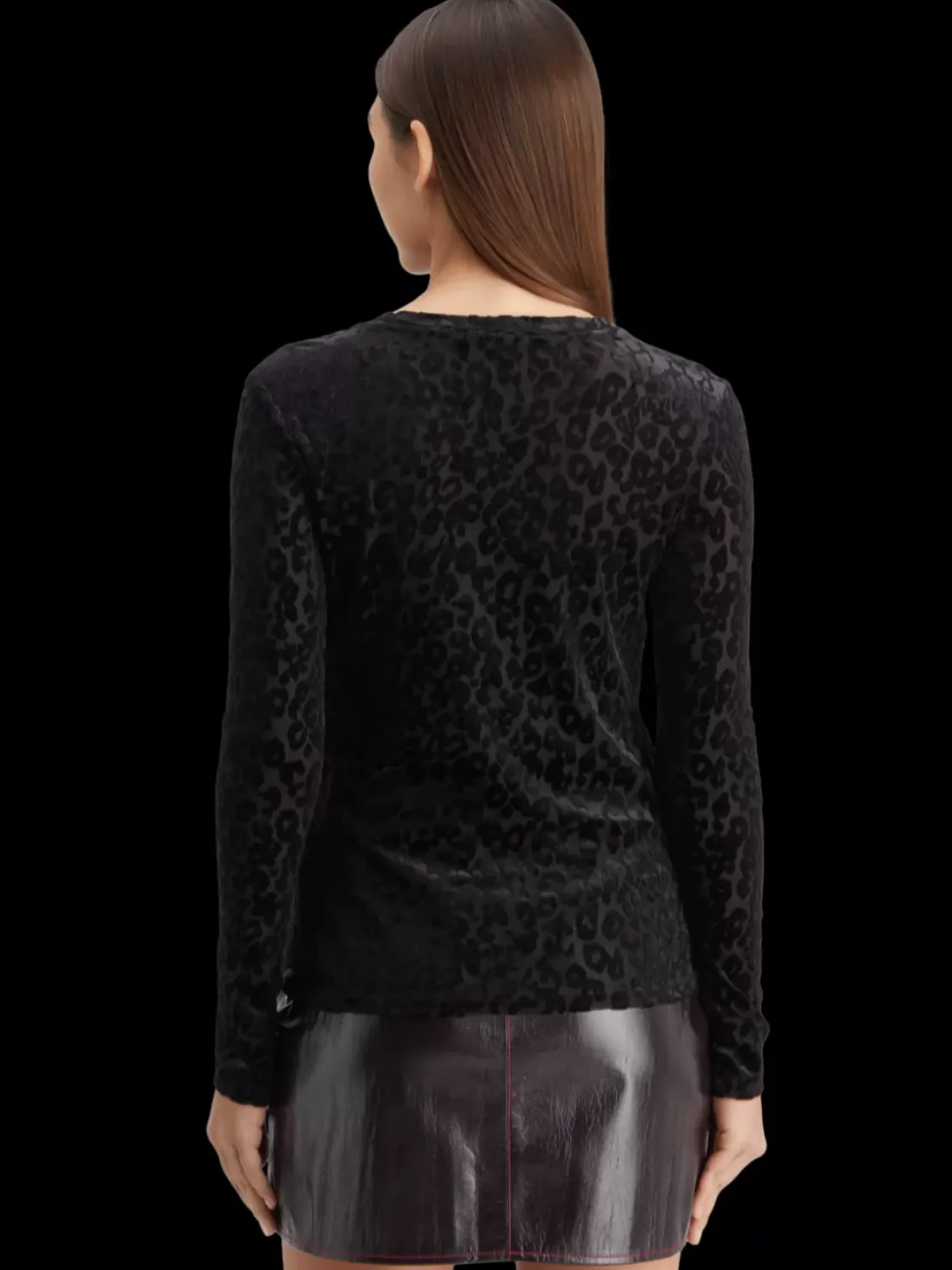 Burn out aop long sleeve t-shirt-Scotch & Soda Discount