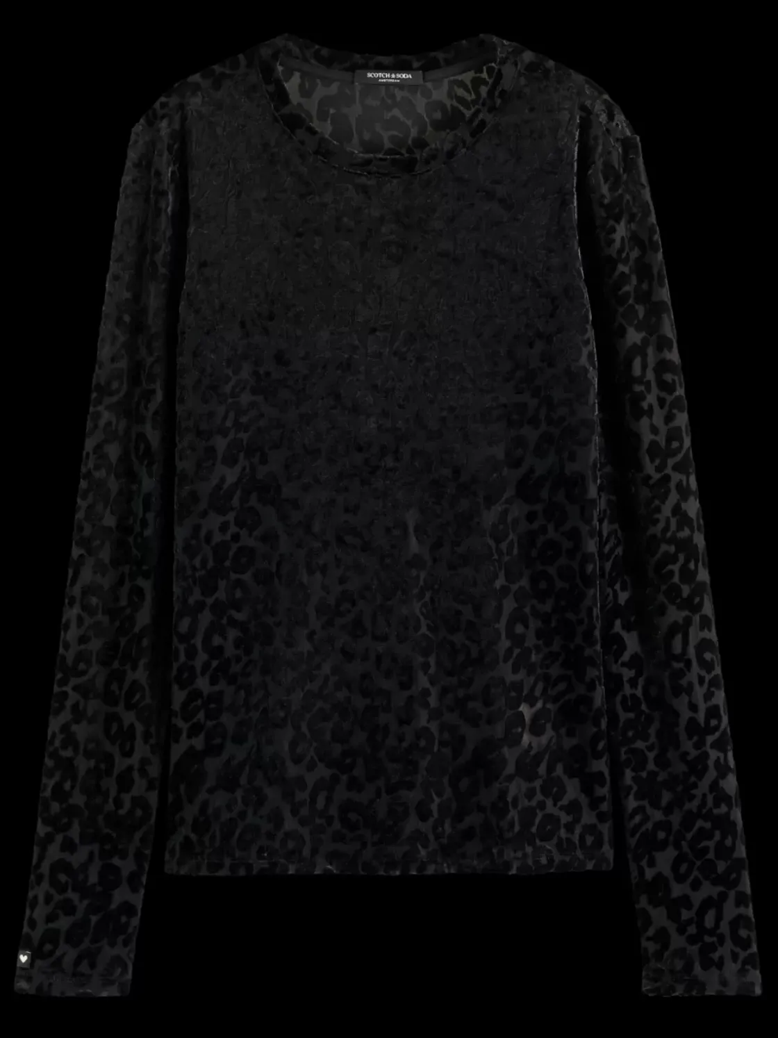 Burn out aop long sleeve t-shirt-Scotch & Soda Discount