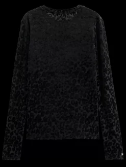 Burn out aop long sleeve t-shirt-Scotch & Soda Discount