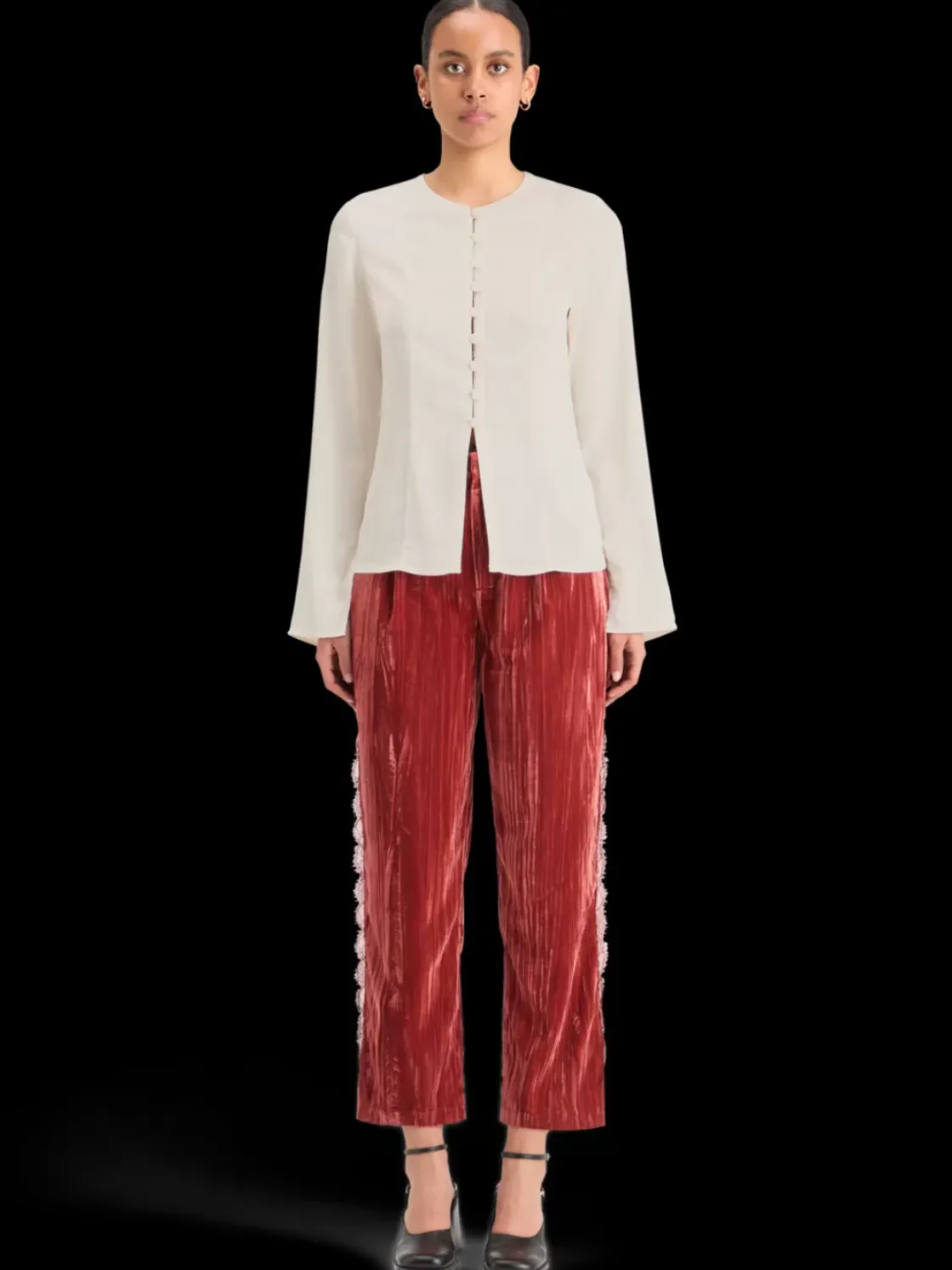 BUTTON DOWN CREPE SHIRT-Scotch & Soda New