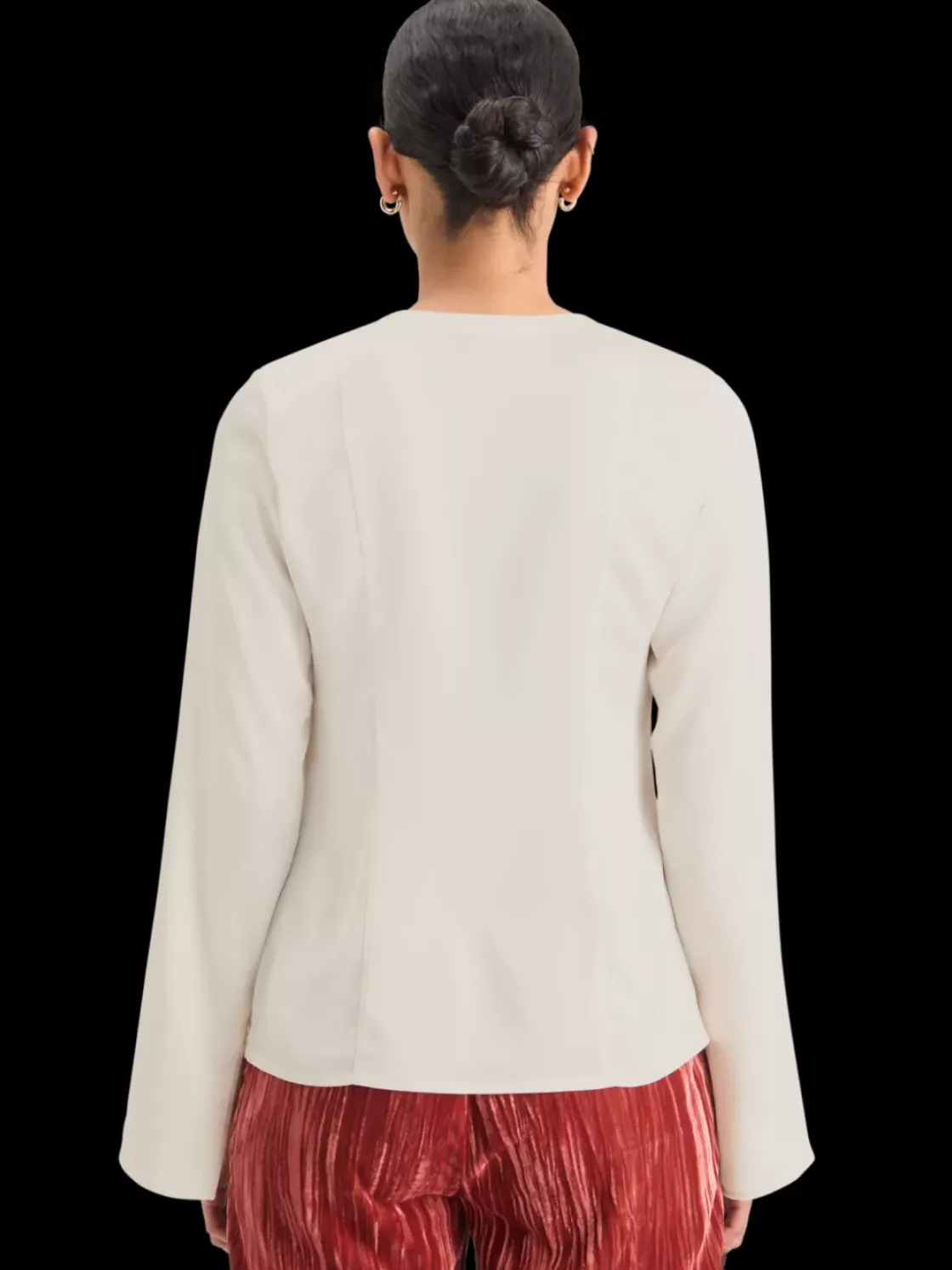 BUTTON DOWN CREPE SHIRT-Scotch & Soda New