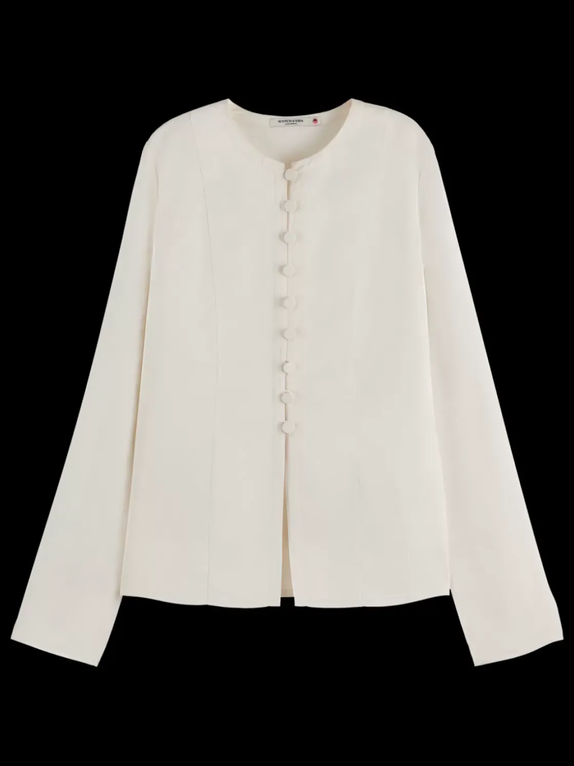 BUTTON DOWN CREPE SHIRT-Scotch & Soda New