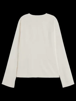 BUTTON DOWN CREPE SHIRT-Scotch & Soda New