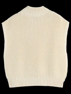 CABLE STITCH FUNNEL NECK SPENCER-Scotch & Soda Hot