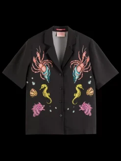 CAMPSHIRT WITH PLACEMENT PRINT-Scotch & Soda Sale