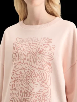 CHEST ARTWORK BOYFRIEND FIT SWEATSHIRT-Scotch & Soda Online