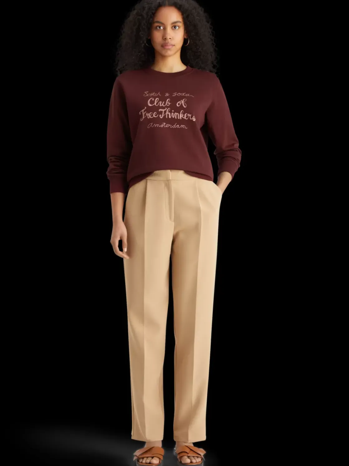 Chest artwork regular fit sweatshirt-Scotch & Soda Sale