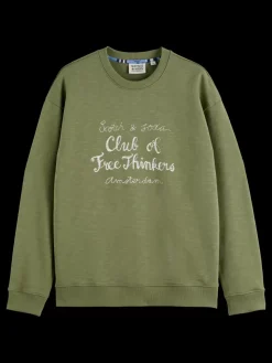 Chest artwork sweatshirt-Scotch & Soda Hot