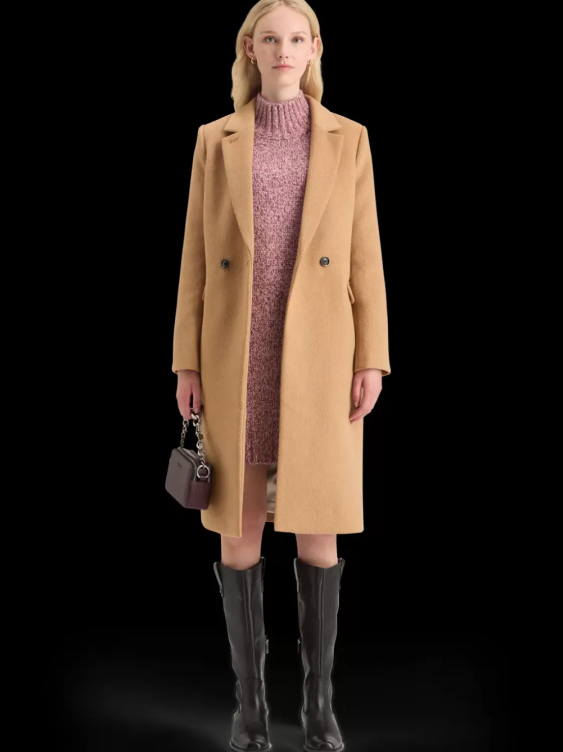 CHUNKY KNITTED MINI DRESS-Scotch & Soda Outlet