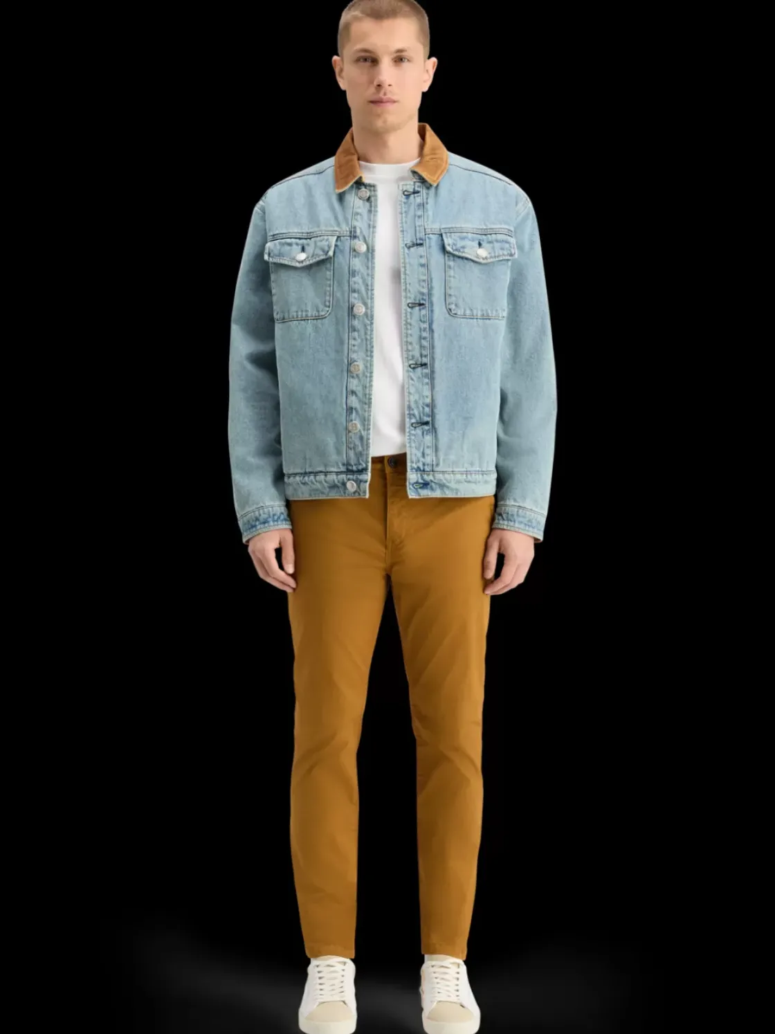 CORD COLLAR INDIGO TEDDY JACKET-Scotch & Soda Hot