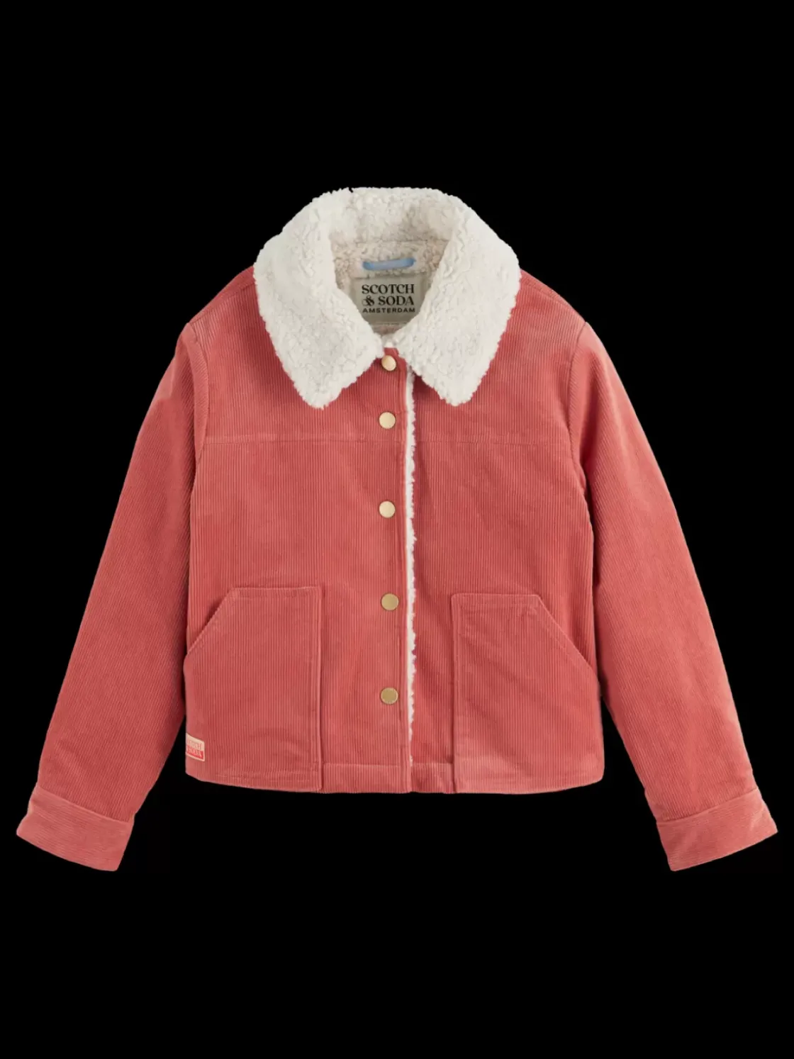 CORDUROY JACKET WITH SHERPA LINING-Scotch & Soda New