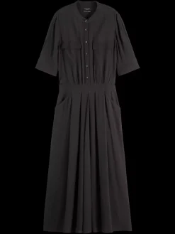 CREPE MIDI DRESS WITH CHEST POCKETS-Scotch & Soda Sale
