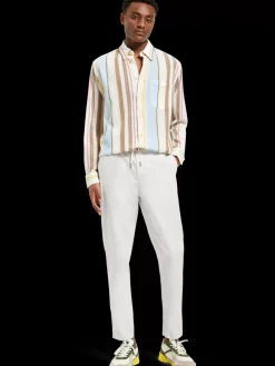 Crinkled voile stripe shirt-Scotch & Soda New