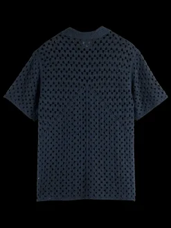 Crochet knitted polo short sleeve-Scotch & Soda Sale