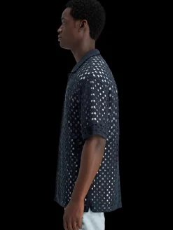 Crochet knitted polo short sleeve-Scotch & Soda Sale