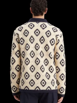 Crochet knitted shirt long sleeves-Scotch & Soda Online