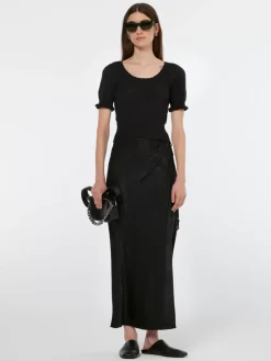 Crushed Satin Skirt-Scotch & Soda Discount