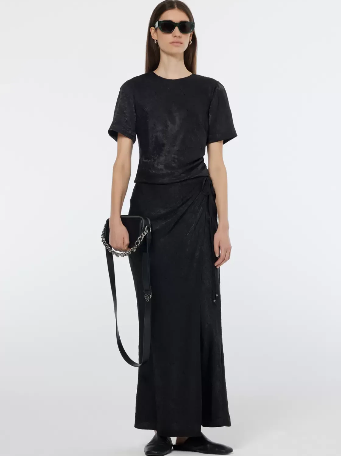 Crushed Satin Wrap Top-Scotch & Soda Outlet