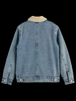 DENIM WORKWEAR JACKET WITH TEDDY LINING-Scotch & Soda Best