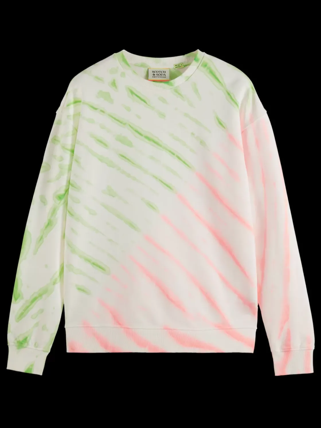Diagonal tie-dyed sweatshirt-Scotch & Soda Online