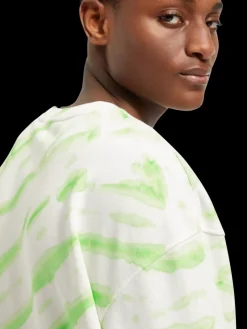 Diagonal tie-dyed sweatshirt-Scotch & Soda Online