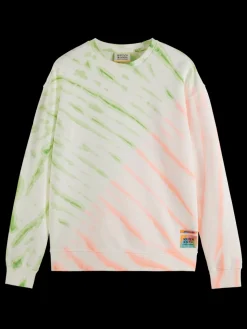 Diagonal tie-dyed sweatshirt-Scotch & Soda Online