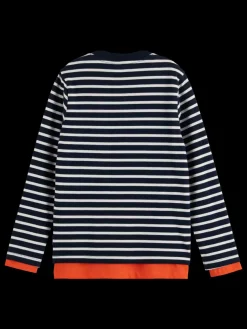 DOUBLE LAYERED LONG-SLEEVED T-SHIRT-Scotch & Soda Clearance