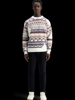 Dropped shoulder jacquard all over-Scotch & Soda New