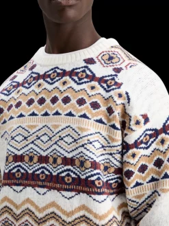 Dropped shoulder jacquard all over-Scotch & Soda New