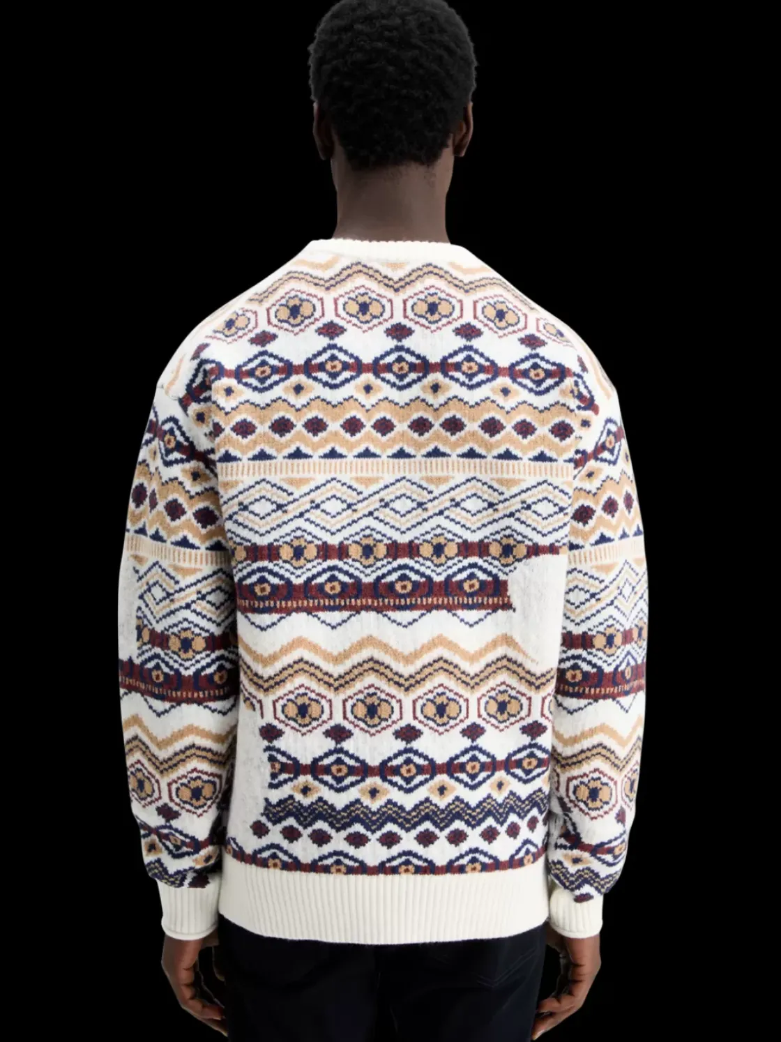 Dropped shoulder jacquard all over-Scotch & Soda New