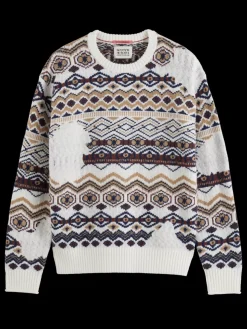 Dropped shoulder jacquard all over-Scotch & Soda New