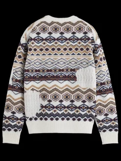 Dropped shoulder jacquard all over-Scotch & Soda New