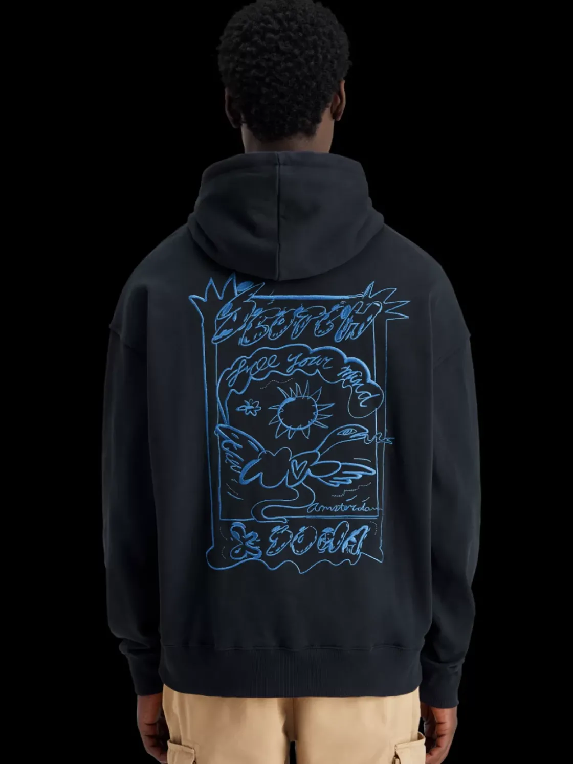 Embroidered artwork hoodie-Scotch & Soda Best