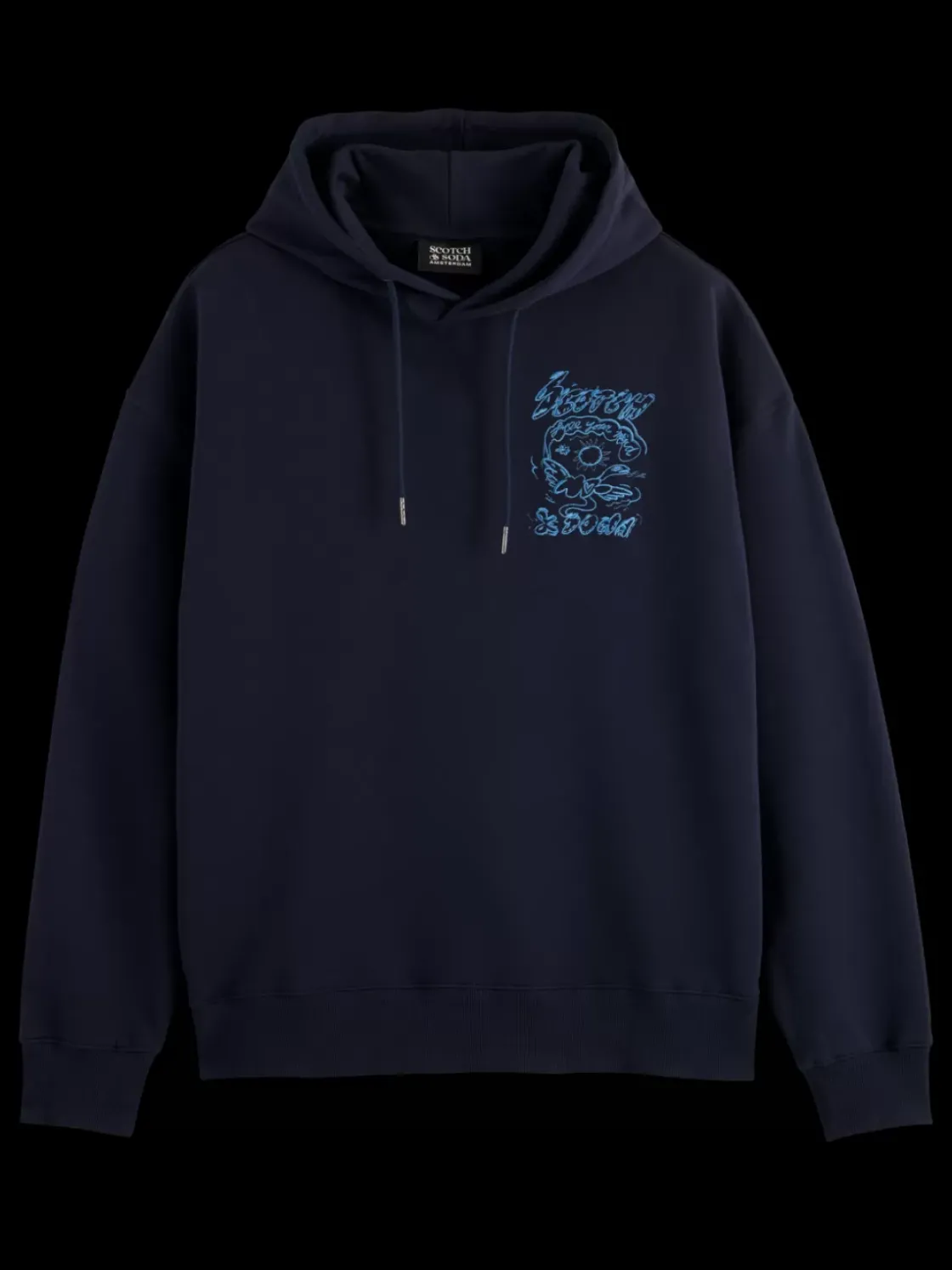 Embroidered artwork hoodie-Scotch & Soda Best