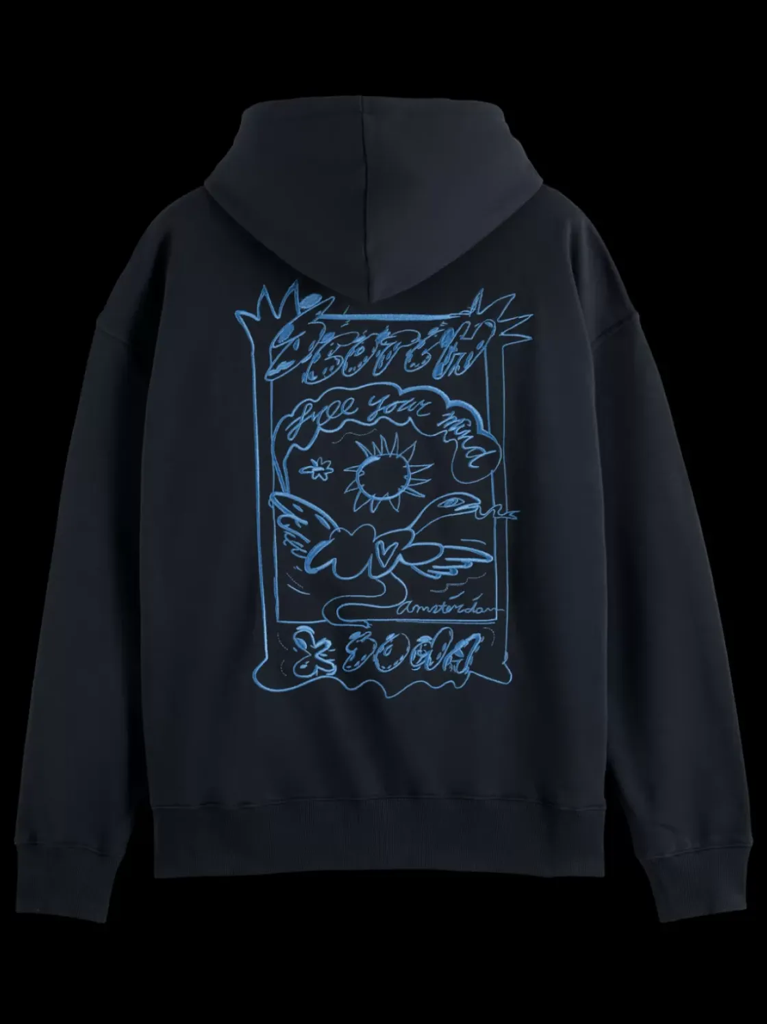 Embroidered artwork hoodie-Scotch & Soda Best