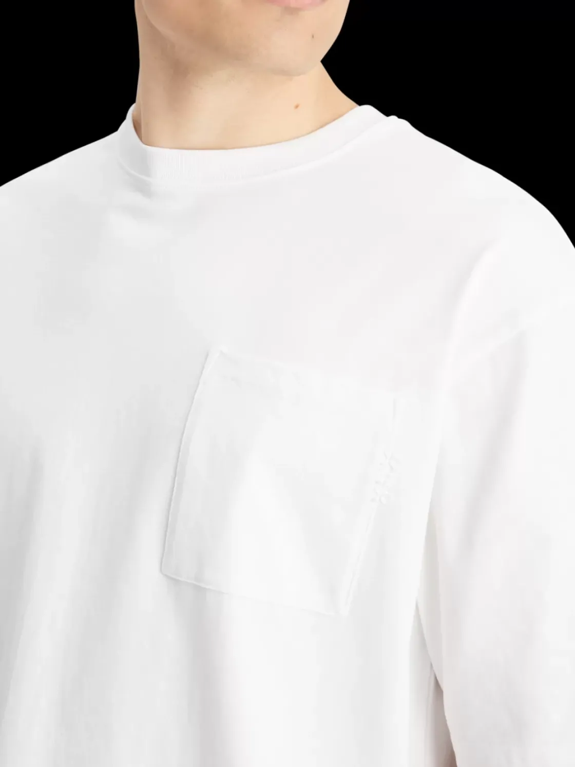 Essential - 3 CROSSES LOOSE FIT POCKET T-SHIRT-Scotch & Soda New