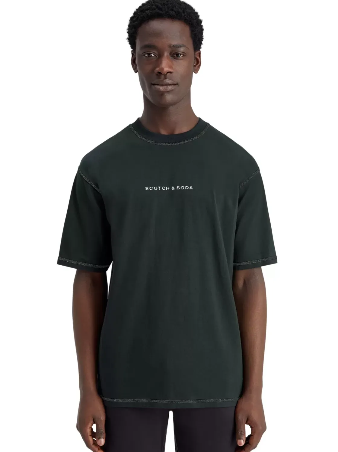 Essential - logo front chest t-shirt-Scotch & Soda Hot